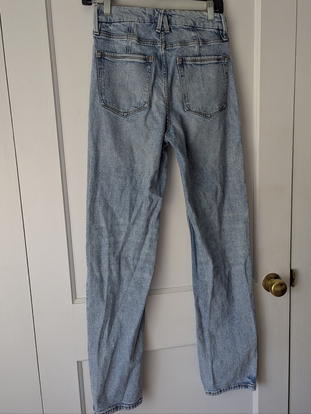 Good American Good Icon Straight Jeans Distressed Size 6 / 28 - Picture 14 of 14